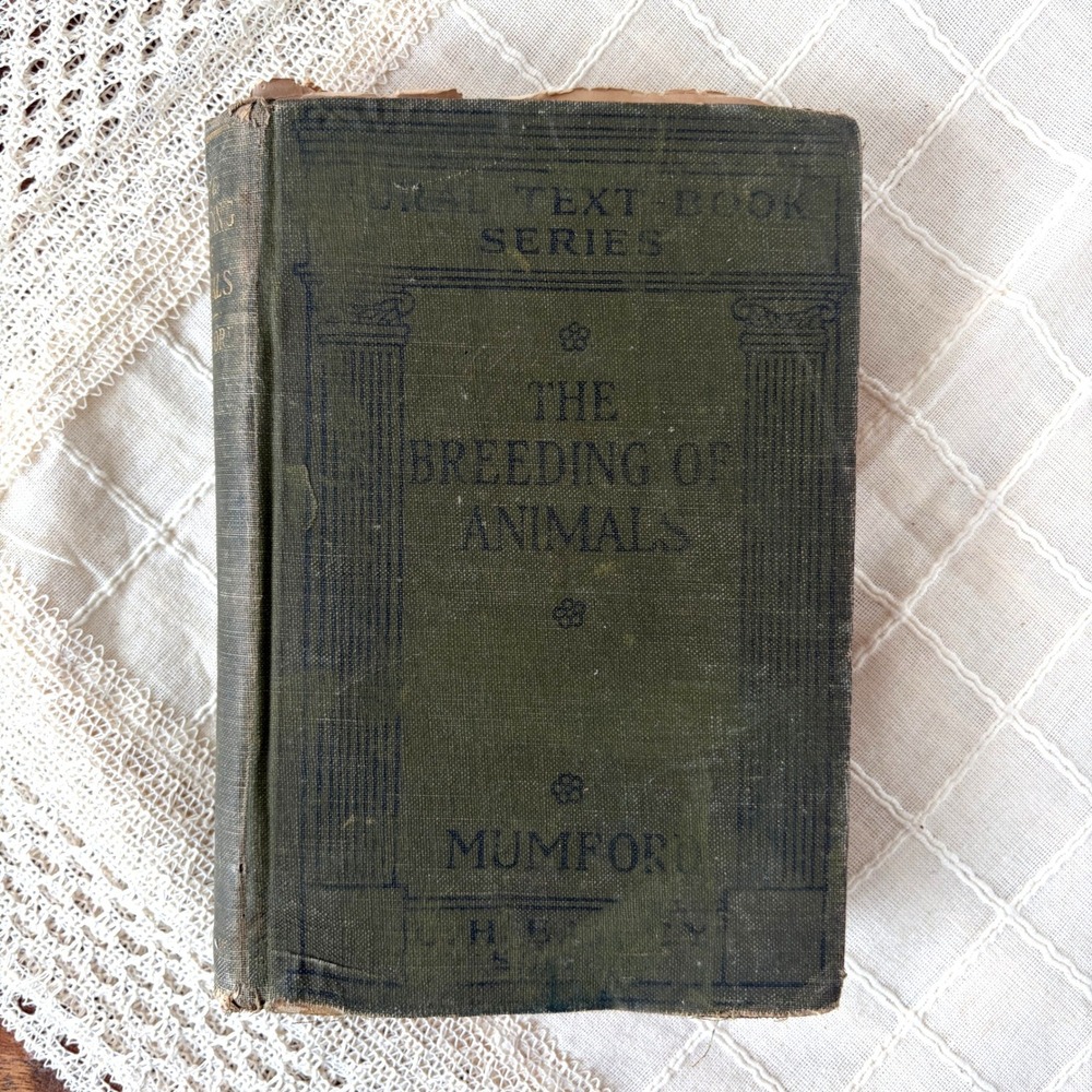 1920 The Breeding of Animals FB Mumford Rural Text-Book Series Macmillan Book